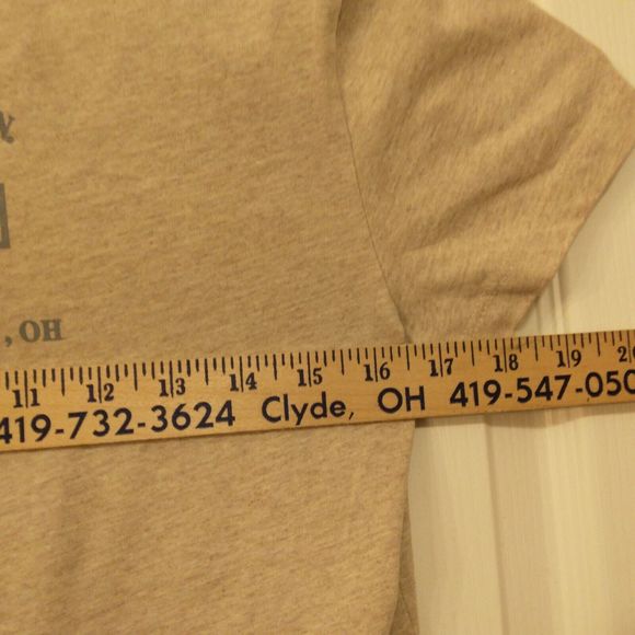 Harley-Davidson tshirt womens M Medium tan v-neck short sleeve 70s hippie style - Picture 7 of 9